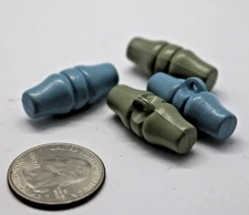Toggle buttons for coats blue & green lot of 4