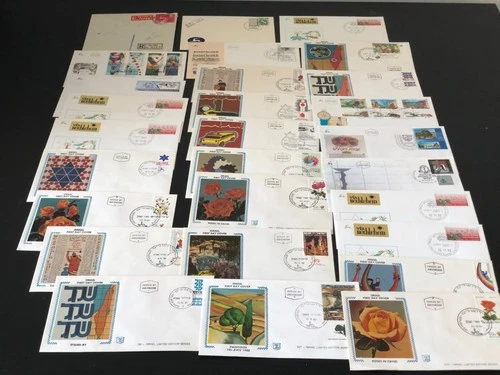 28  x  ISRAEL FDC + COVERS   COLLECTION --  SEE SCAN