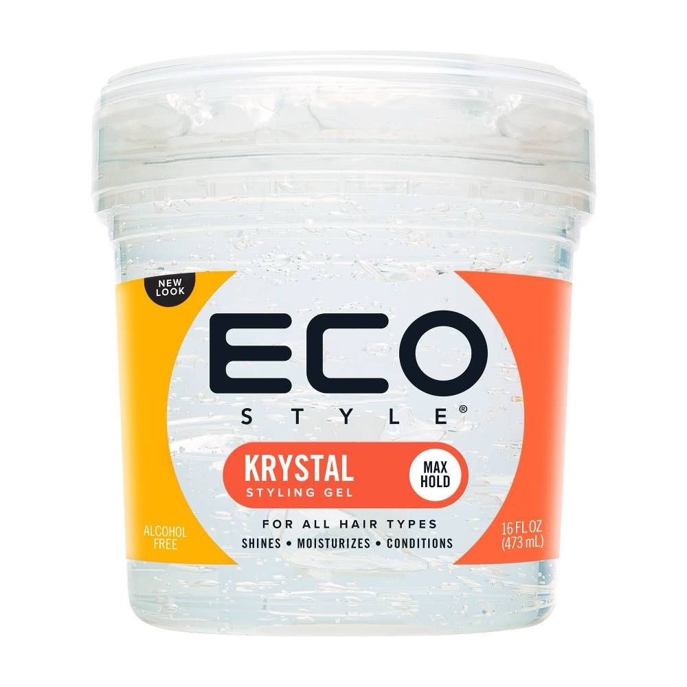 Eco Style Styling Gel Krystal 16oz 473ml Clear Max Hold Alcohol Free