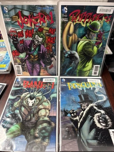 BATMAN v2 #23.1,23.2,23.3,23.4 NM 2013 DC Comics  3-D Lenticular covers