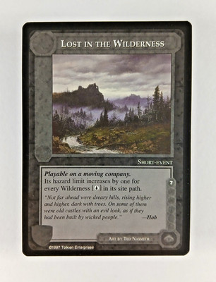 Lost in the Wilderness - Middle Earth CCG card (1997 ICE) MECCG Lidless Eye LotR