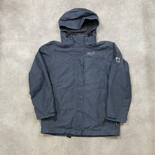 Jack Wolfskin Rain Jacket Womens Medium Texapore Hiking Shell Coat, Black