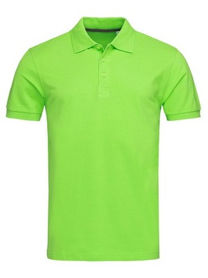 STEDMAN Herren Poloshirt LUX aus Piqué Kurzarm ST9060 GREEN FLASH