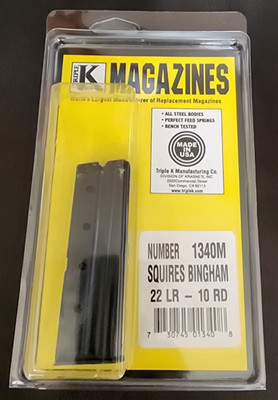 SQUIRES BINGHAM 16, 20 KASSNAR ARMSCOR .22 LR Triple K 1340m MAGAZINE 10 Rnd