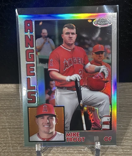 2019 Topps Chrome 1984 Topps Refractor #84TC-17 Mike Trout Los Angeles Angels
