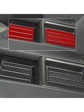 Carbon Fiber Storage Box Panel Cover Trim Decal for Toyota Tundra 2022-2026