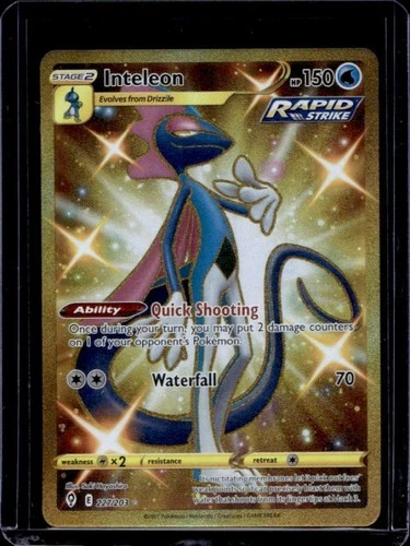 2021 Pokemon SWSH Evolving Skies Inteleon Secret Rare #227/203