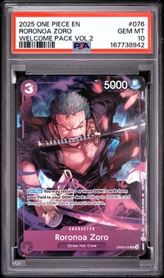 Roronoa Zoro (Welcome Pack Vol. 2) OP09-076 One Piece Promotion
