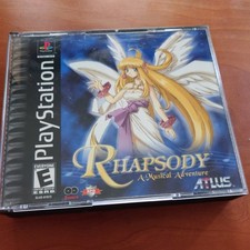 Rhapsody: A Musical Adventure, PS1, w/ Soundtrack & Discs, Case, Manual; Tested