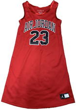 Air Jordan 23 Red Youth Basketball Jersey Boys Medium Sleeveless Jumpman