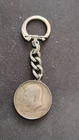 John F. Kennedy Half Dollar Key Chain Silver Coin 1964 Vintage Error on G