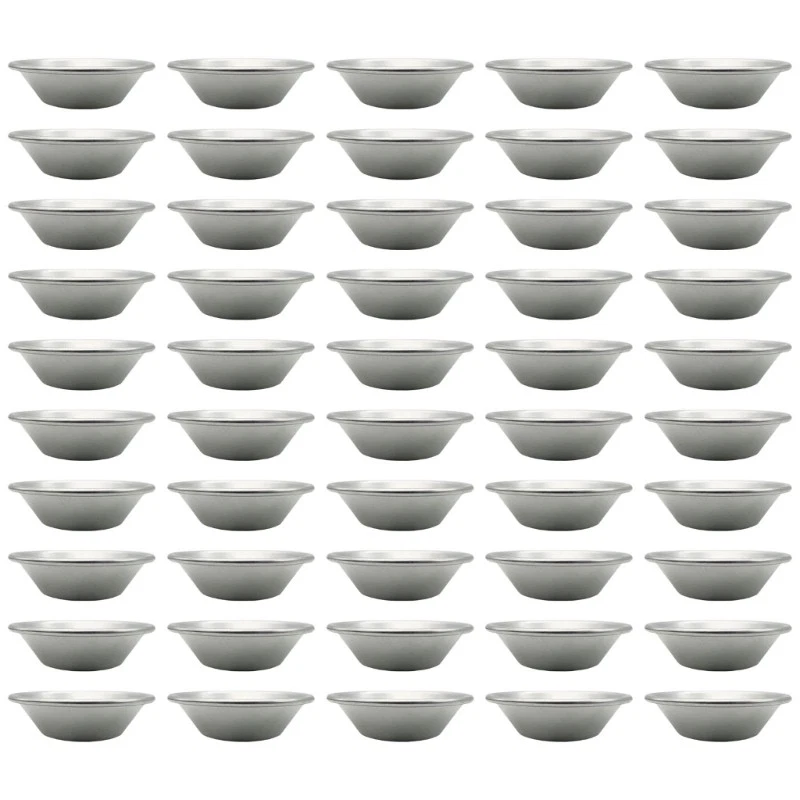 50pcs Oven Safe Cake Cup Nonstick Muffins Tin Darioles Moulds Eggs Tart Molds