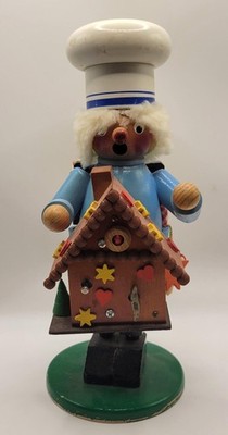 Vintage Steinbach Gingerbread Chef Smoker W/ Reuge Music Box