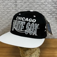 Vintage Chicago White Sox Twill Logo MLB Snapback Hat Cap 90s G Cap Grosscap