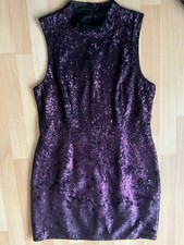 French Connection Purple Sequin Dress Size 16 Party Evening Glam 