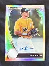 2021 Panini Prizm Draft Picks - Erik Rivera #PDP215 Silver Prizm Autographs