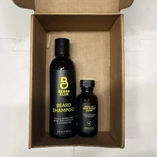 Beard Club Shampoo Beard Oil Bundle Castor Oil Promote Facial Hair Growth