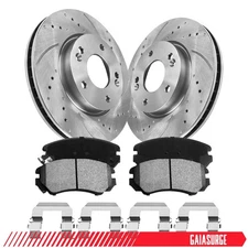 For 2010-2011 Kia Soul 4-Door 2.0L Front Drilled Disc Rotors Brakes Pads