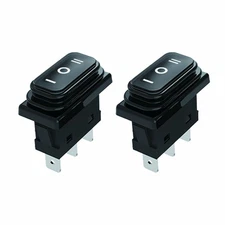 JD 2pcs 30A Power Switch 125V/250V AC Electric Rocker Switch ON/Off Switch 3P...