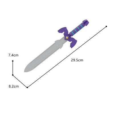 Classic Stone Sword Model 99pcs Building Bricks Game Prop Construction Kit