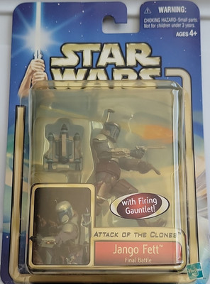 Hasbro Star Wars Attack of the Clones Jango Fett Final Battle Action Figure 2002