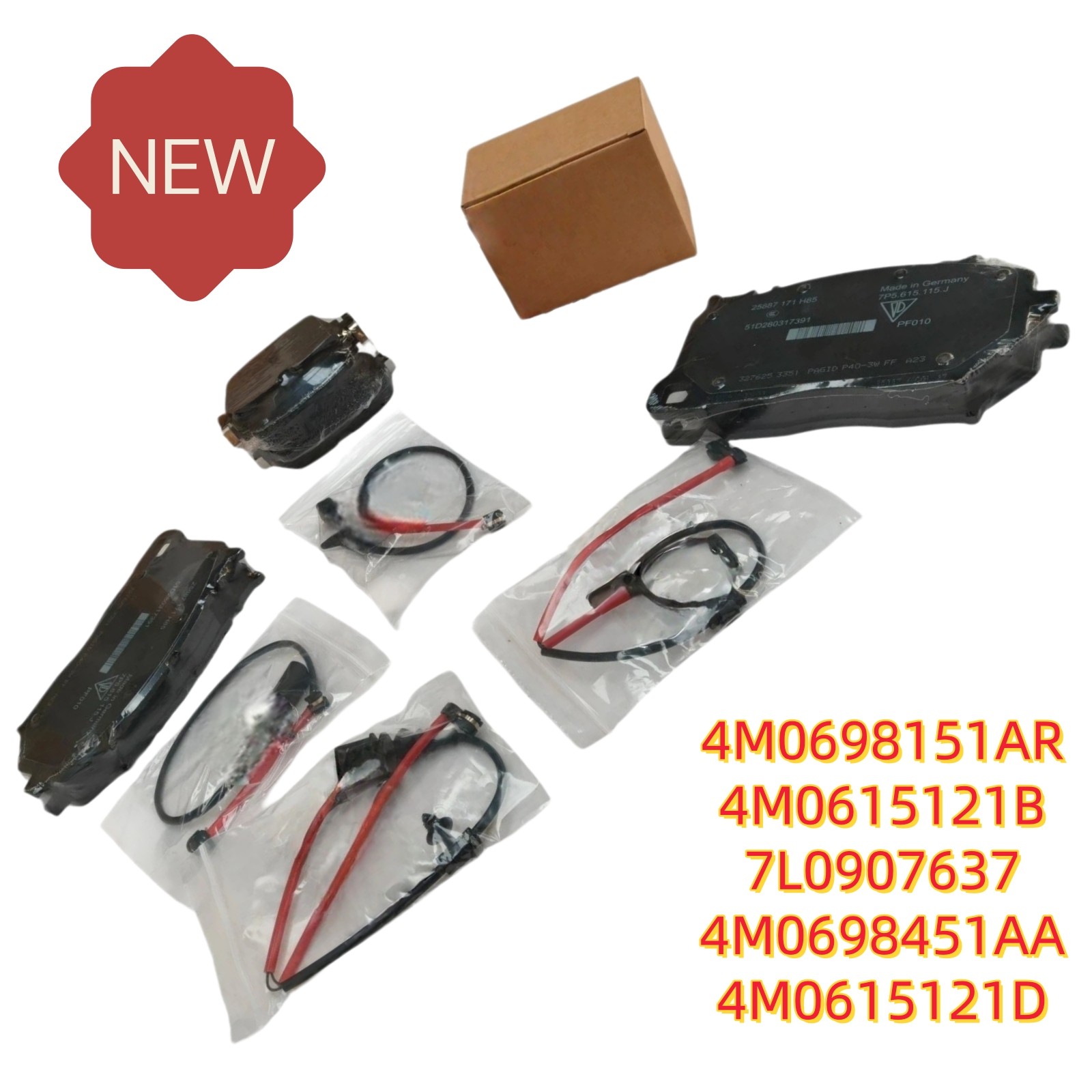 Lamborghini Urus 2018-2022 FRONT Brake pad P/N 4M0698151AR