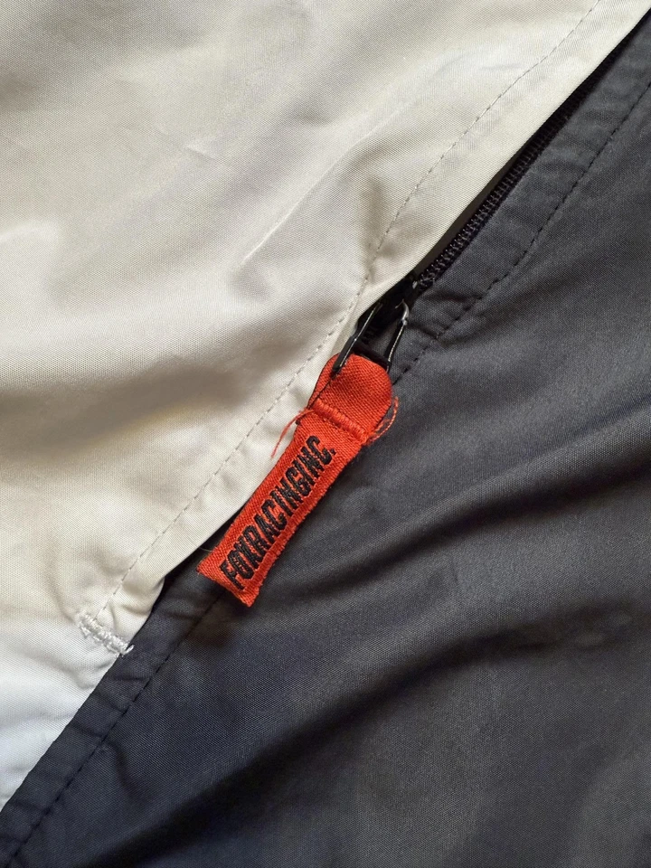 Fox Racing Chaleco Para Hombres XL Blanco Gris Cremallera Completa Cortavientos Ligero Moto MTB Foto 4 de 4