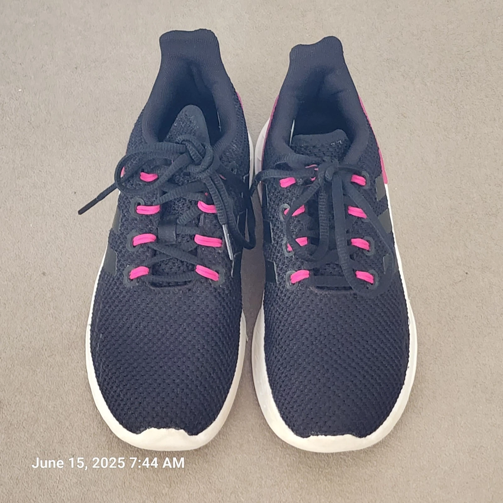 Scarpe Adidas Questar Flow NXT K Youth taglia 2 5 nero rosa bianco H04205 da corsa