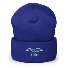 Brighton 1901 Minimalist Design Embroidered Cuffed Beanie Soccer Football Hat
