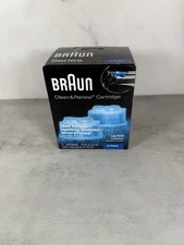 Braun Clean & ReRefill 2 Cleaning Cartridges Blue BRAND NEW