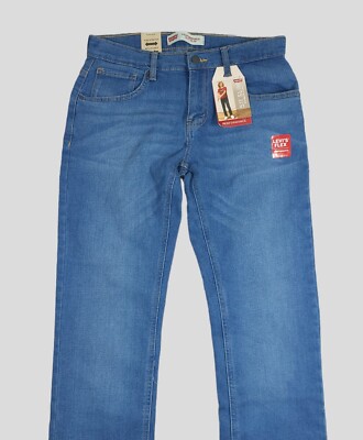 LEVI'S 511 Boys Jeans 16 Regular Slim Fit 28X30 Stretch Adjustable