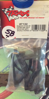 Traxxas 7132 Rear Suspension A-Arm Set:1/16 E-Revo,1/16 Grave-Digger Shipped