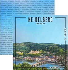 Heidelberg, Germany, scrapbook paper, DS - Scrapbook Customs #39999