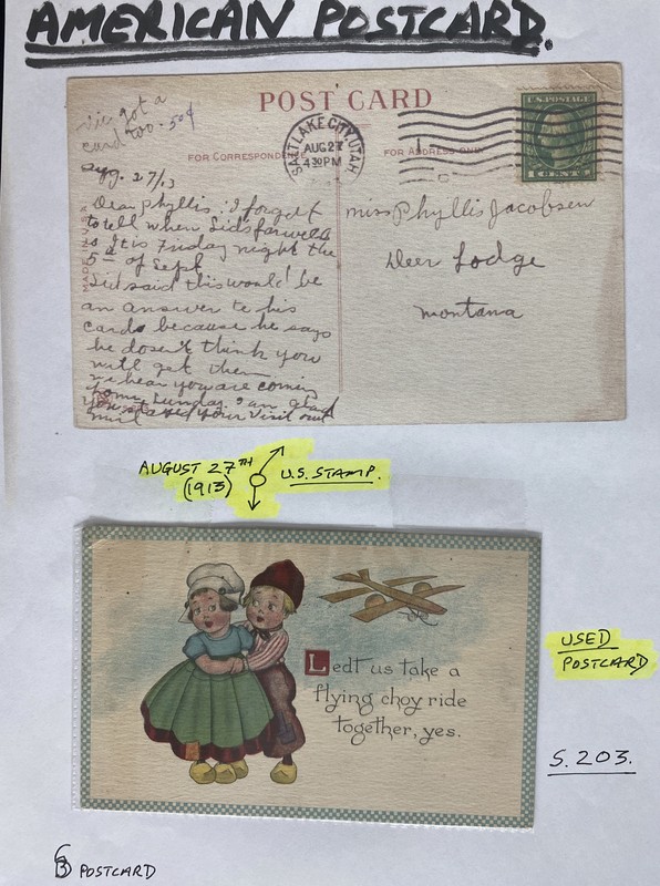 1913 Salt Lake City UT Usa Picture Postcard Cover Early Aviation Flying Choy Rid