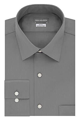 Van Heusen Men's Big & Tall Sateen Solid Dress Shirt Van Heusen Men's Big & Tall Sateen Solid Dress Shirt