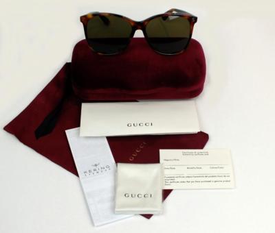 NEW GUCCI SUNGLASSES GG0024S 002 HAVANA | eBay