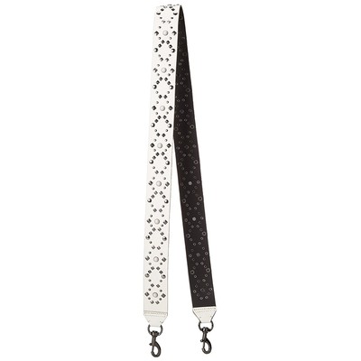 Rebecca Minkoff Multi Stud Guitar Strap, Optic White