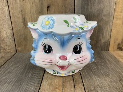 Vintage Lefton Miss Priss Coin Bank - Rare Excellent Condition 7.5  Wide