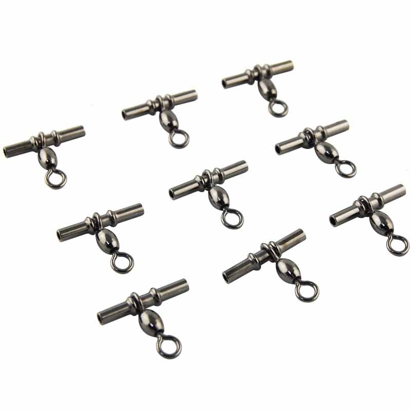 2050pcs Fishing Crimp Swivel Crossline Crane Swivel Tackle Connector 32/0 eBay