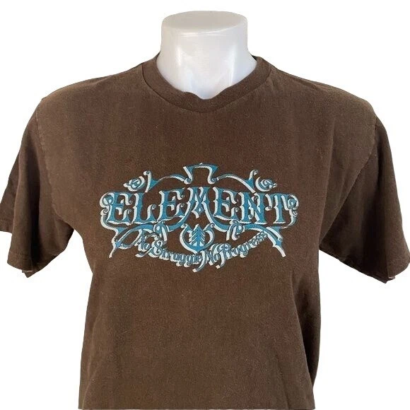 Vintage Element No Struggle No Progress Graphic Skate Snow Board T-Shirt Size XL - Image 2 of 4