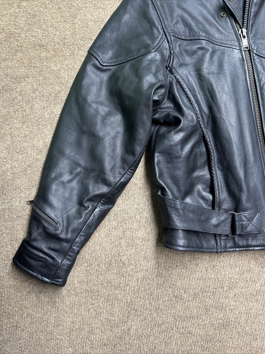 Harley Davidson Open Road Leather jacket Mens SZ 50 black /Logo