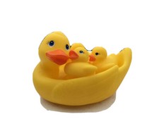 Rubber Ducks toy bathtub Yellow Family Set of 4 baby shower  4 Ducklings