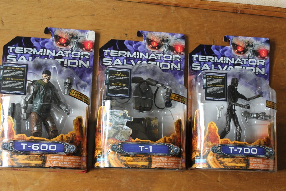 Terminator Salvation Set Of 3 Figures - NIB - 2009 - Playmates