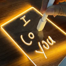 LED NOTEBOARD WITH PEN!
