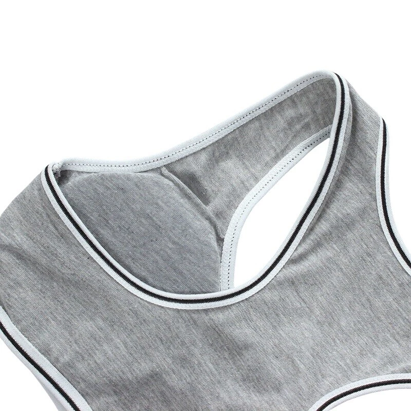3 Pack Kids Teenage Girls Bra Training Bra with Pads Cotton Crop Tops Sports - Image 4 of 4