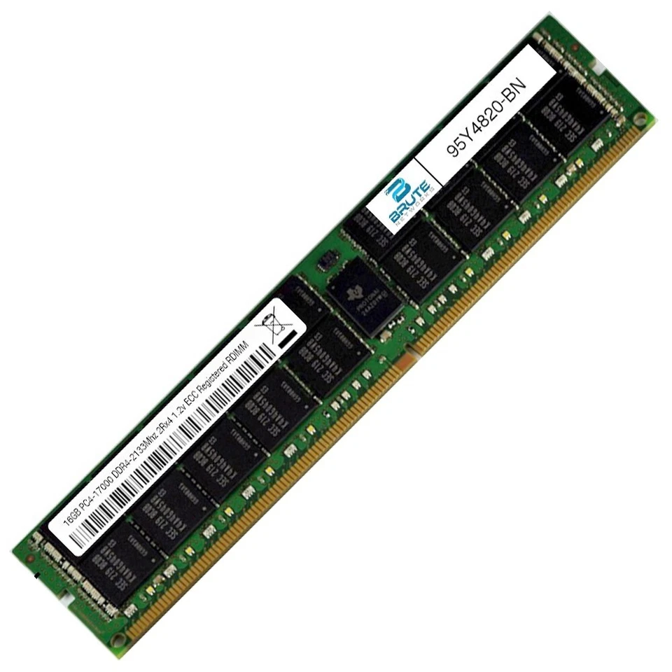 95Y4820 - IBM Compatible 16GB PC4-17000 DDR4-2133Mhz 2Rx4 1.2v ECC RDIMM - Image 2 of 3