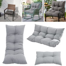 Grey Cushion Chair Seat Pads Cushions Dining Garden Room Kitchen Patio BBQ Chair