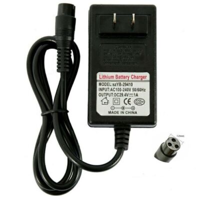 3 Hole 12mm Charger US For Razor E100 E125 E150 E175 E100 Glow Electric Scooters