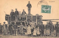 CPA 28 UNE BATTERIE / AGRICULTURE 