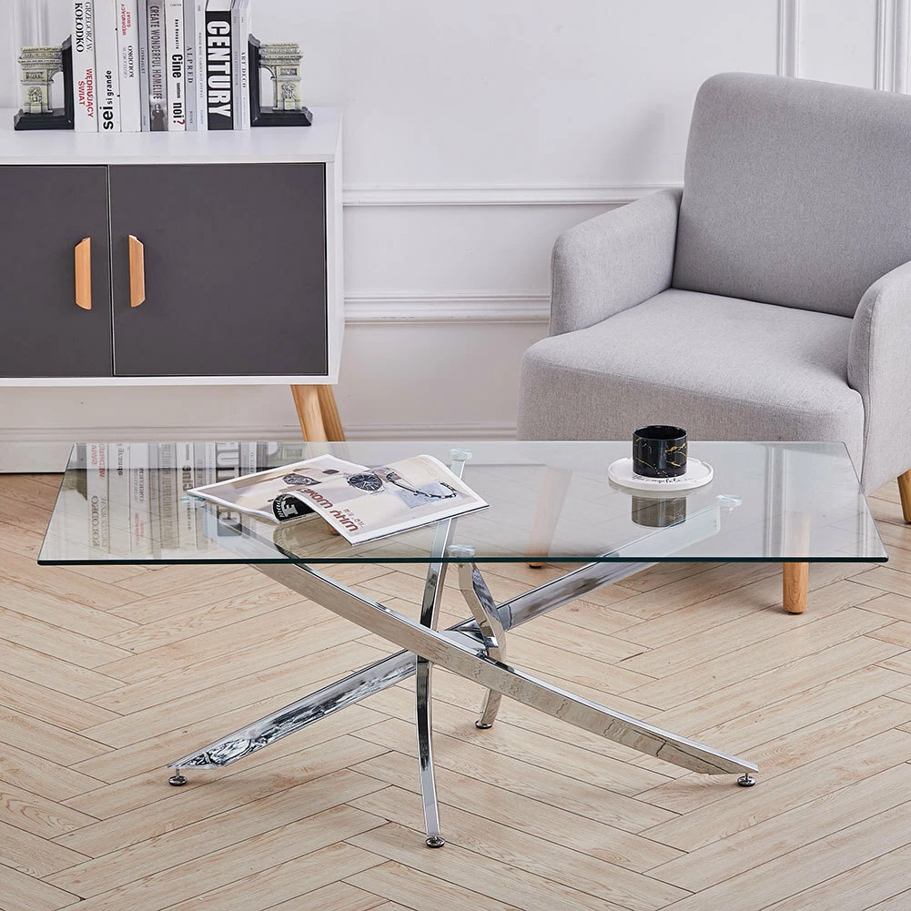 Gray glass coffee table deals
